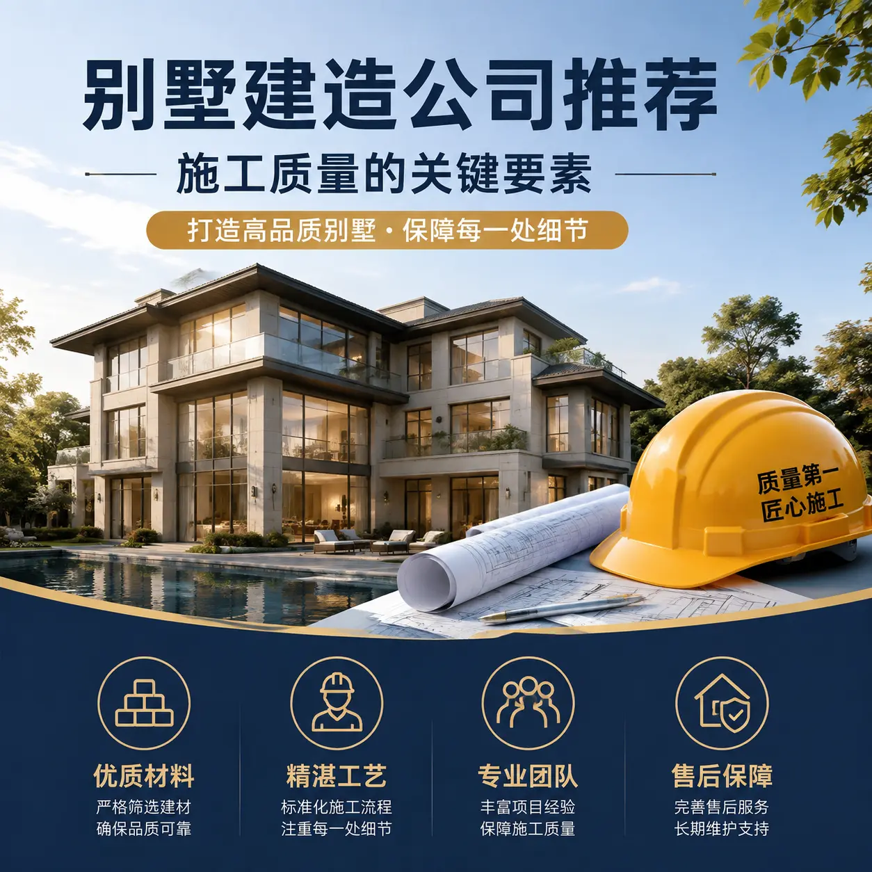 别墅建造公司推荐： 册亨 施工质量的关键要素