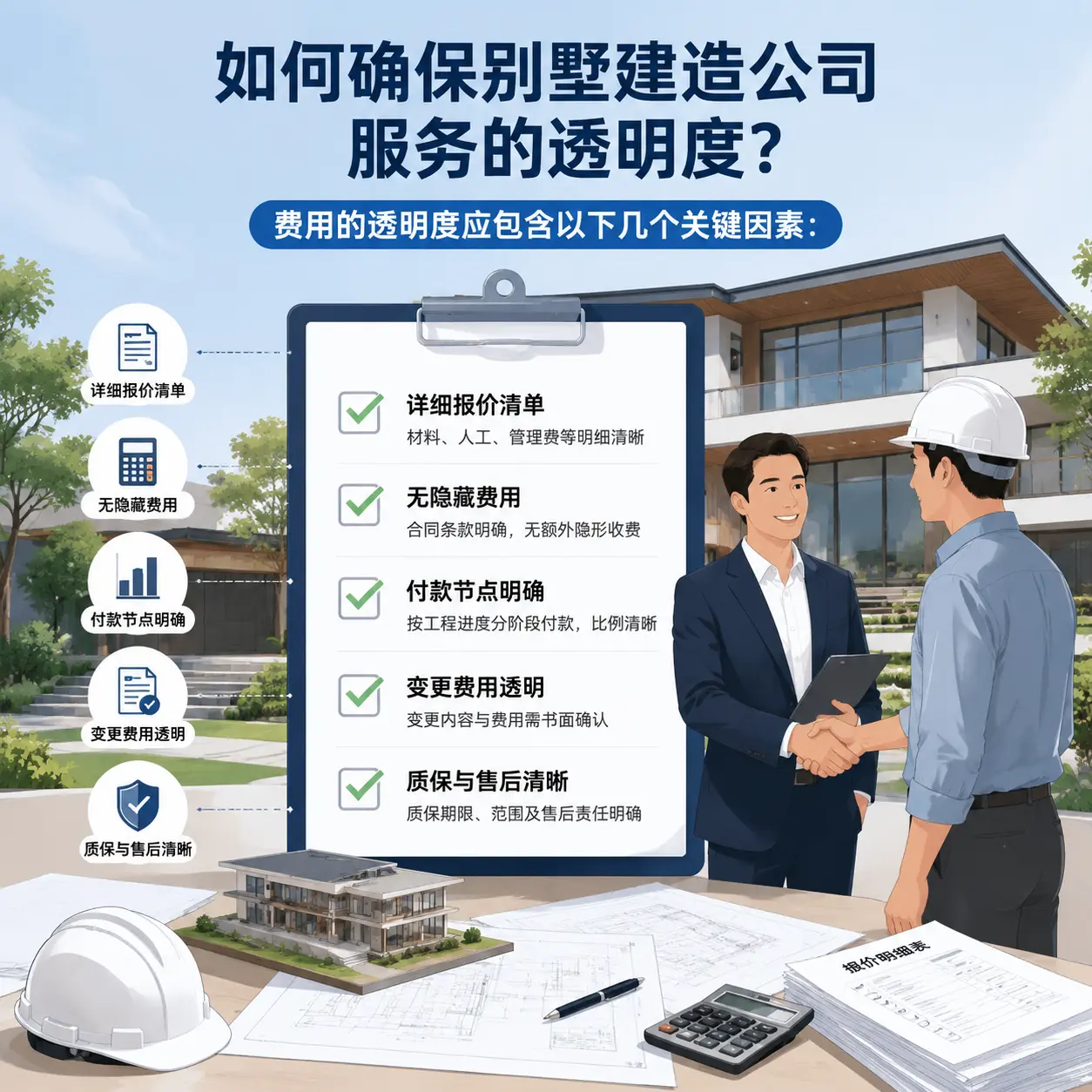 在 册亨 如何确保别墅建造公司服务的透明度？