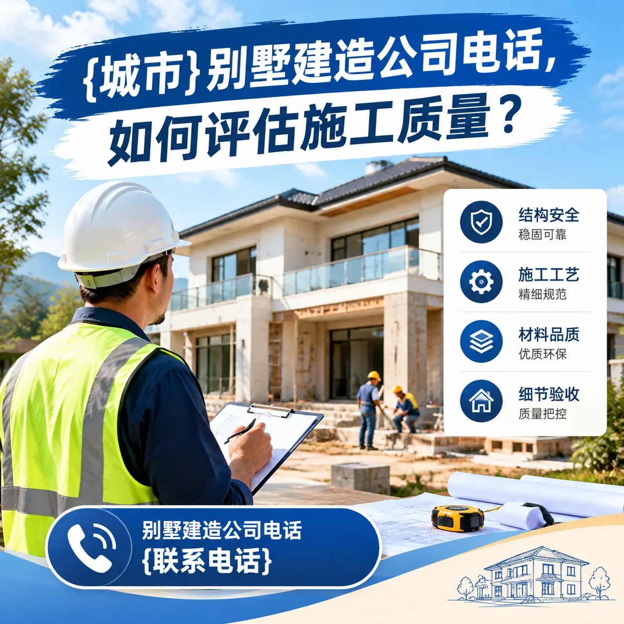 册亨别墅建造公司电话，如何评估施工质量？