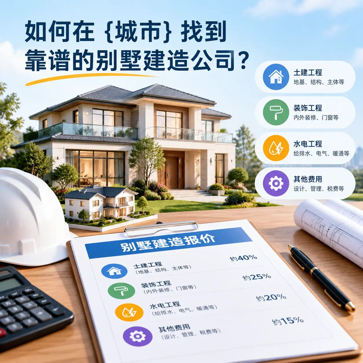 如何在 册亨 找到靠谱的别墅建造公司？