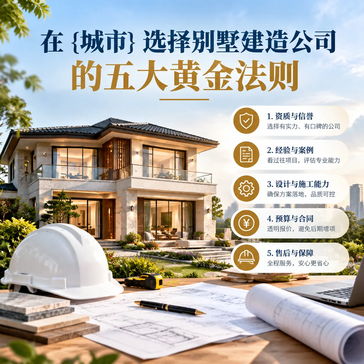 在 册亨 选择别墅建造公司的五大黄金法则