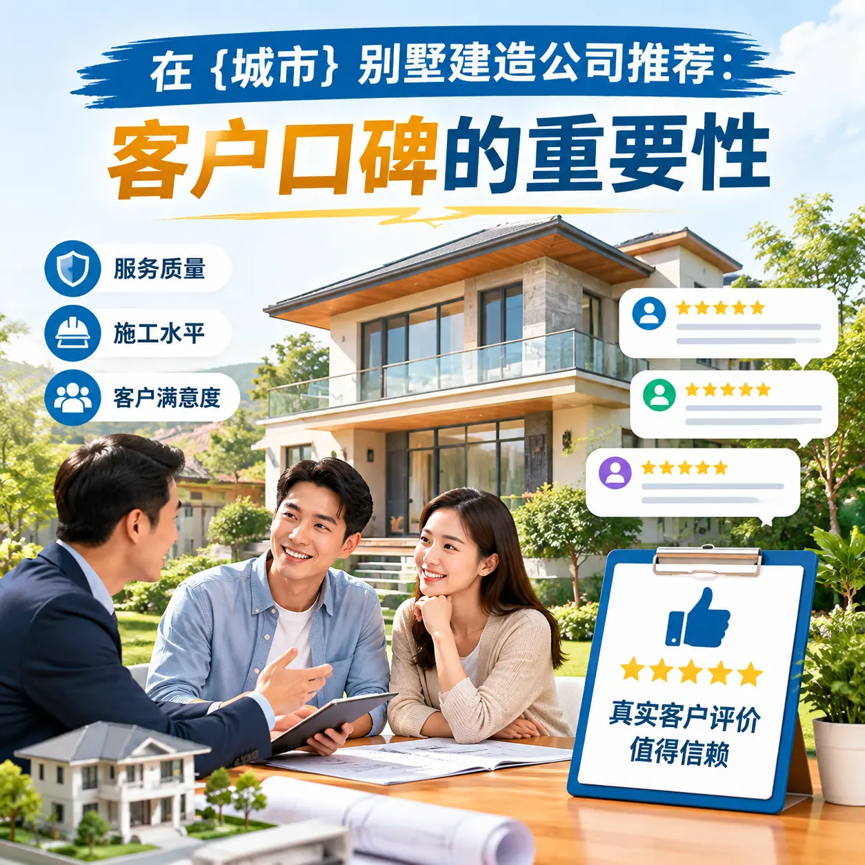 在 册亨 别墅建造公司推荐:客户口碑的重要性